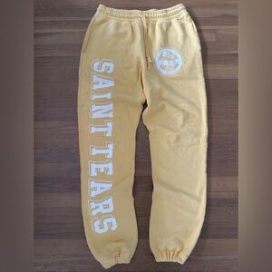 Saint Tears Yellow Sweatpants for Men